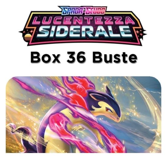 Immagine di Pokemon Lucentezza Siderale – Box Sealed 36 buste ITA-con case magnetico-