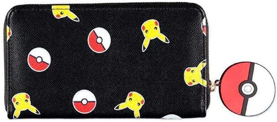 Immagine di Portafoglio pikachu  con zip pokemon pokeball Girl